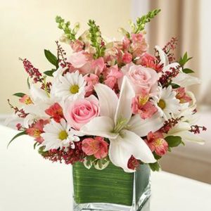 Healing Hope Bouquet - Pink & White