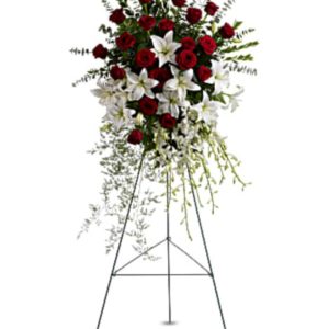 Teleflora's Lily & Rose Tribute Spray